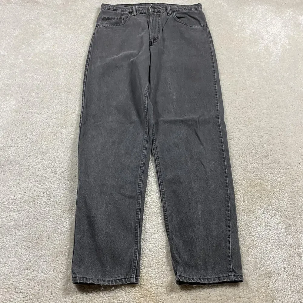 Vintage Levis 550 Jeans Mens 34x32* Gray Relaxed Fit Tapered Leg Denim USA 80s
